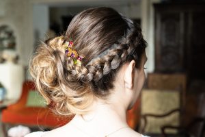 coiffure de mariage avec une tresse